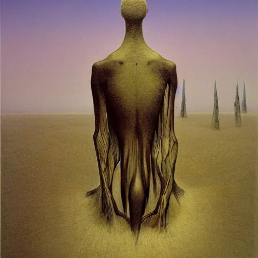 Prompt: impeccable vibes with the absolute boys whom i love by zdzisław beksinski