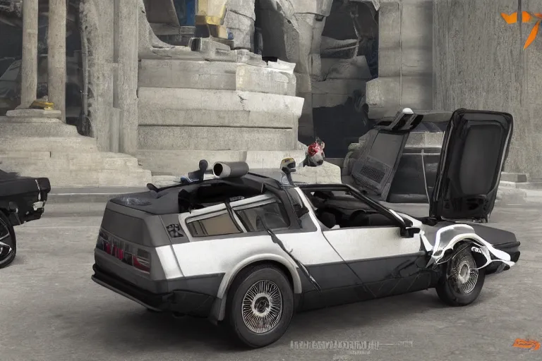 Image similar to delorean in half life alyx