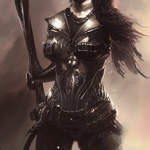 Image similar to a girl wearing a gothic armor, axe, highly detailed, digital painting, artstation, concept art, smooth, sharp focus, illustration