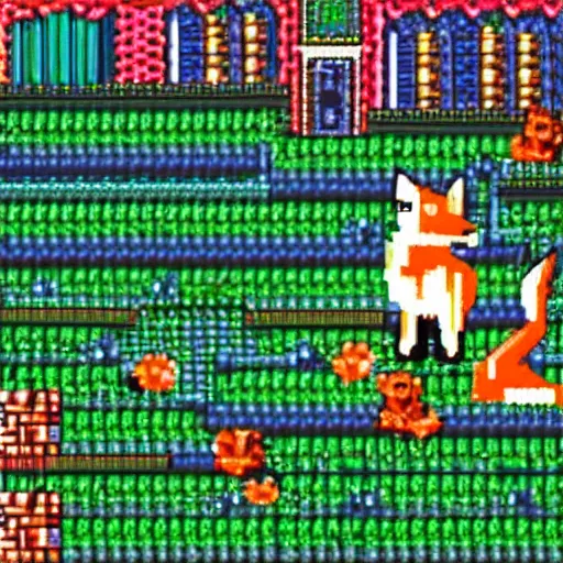 Image similar to a fox in an amiga game