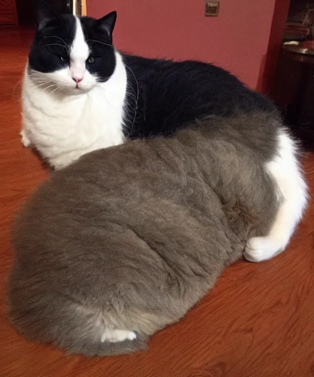 Prompt: the fattest cat alive