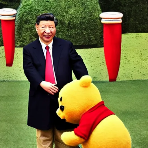 Image similar to xi jinping as winnie the pooh.