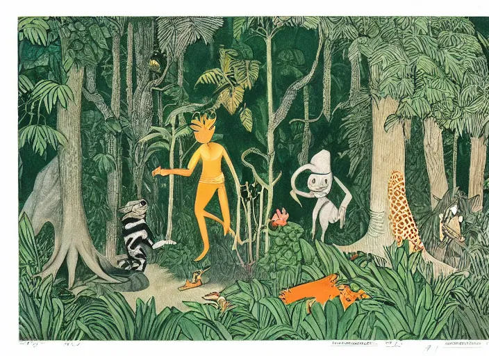 Image similar to jungle by maurice sendak
