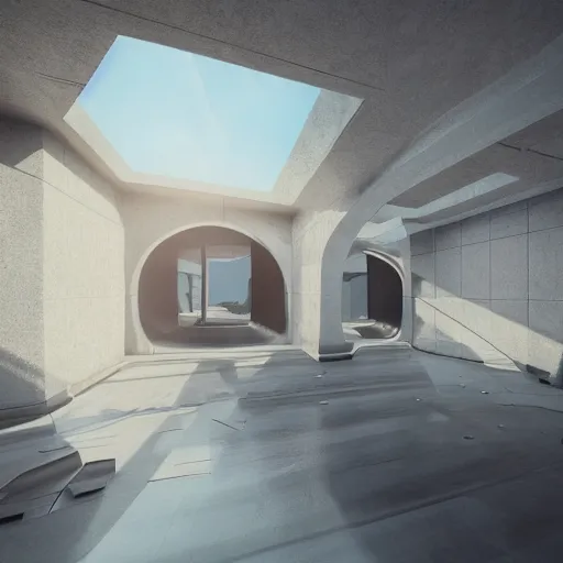 Image similar to ultra mega super hyper realistic Digital concept interior design of futuristic castle. Natural white sunlight from the transperient roof. Rendered in VRAY and DaVinci Resolve and MAXWELL and LUMION 3D, Volumetric natural light