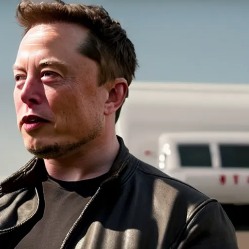 Image similar to Elon Musk in Sons of anarchy very detail4K quality super realistic