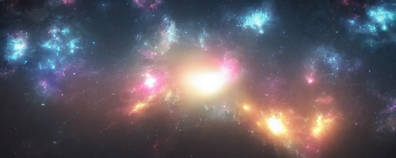 Image similar to dark galaxy, realistic lighting, dynamic lighting, octane render