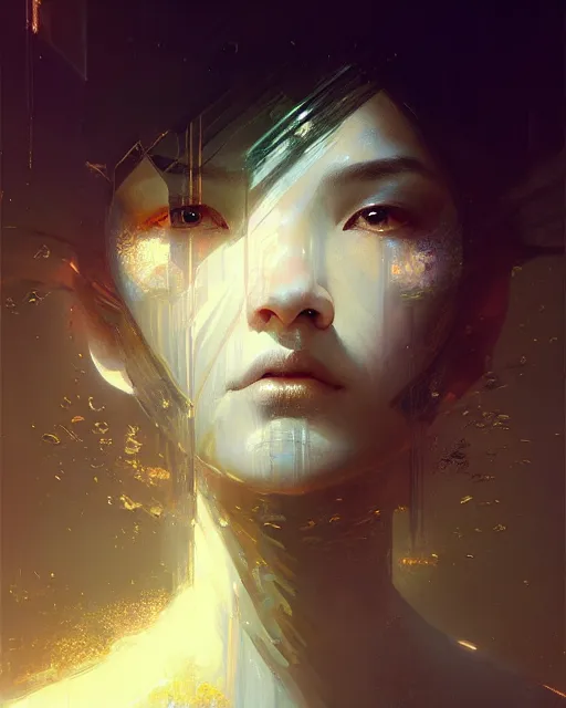 Prompt: the three suns, fractal crystal, beauty portrait by ruan jia, tooth wu, wlop, james jean, victo ngai, delicate, beautifully lit, muted colors, highly detailed, artstation, long hair, fantasy art by craig mullins, thomas kinkade