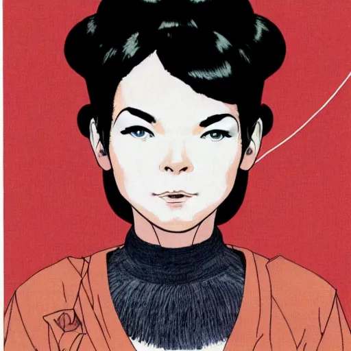 Image similar to bjork by satoshi kon