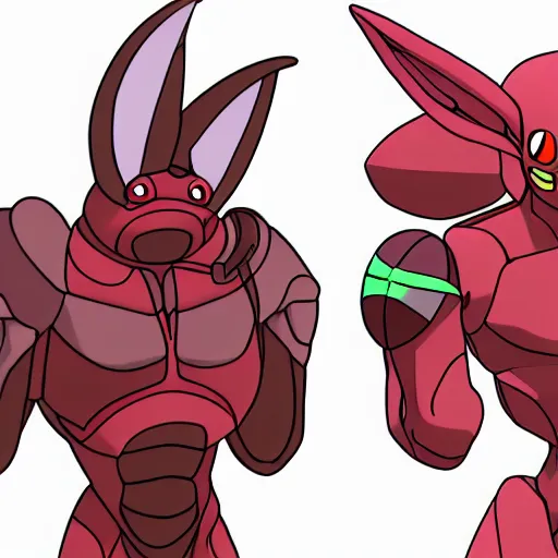 Prompt: Buzzwole, alien insectoid Pokémon, humanoid mosquito with swollen muscular body and tiny wings