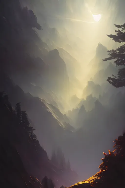 Prompt: the massive light sword cuts the sky and falls into the forest of dark, extremely detailed digital painting, in the style of fenghua zhong and ruan jia and jeremy lipking and peter mohrbacher, mystical colors, rim light, beautiful lighting, 8 k, stunning scene, raytracing, octane, trending on artstation