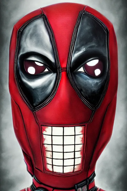 Prompt: cinematic portrait of Deadpool. Centered, uncut, unzoom, symmetry. charachter illustration. Dmt entity manifestation. Surreal render, ultra realistic, zenith view. Made by hakan hisim feat cameron gray and alex grey. Polished. Inspired by patricio clarey, heidi taillefer scifi painter glenn brown. Slightly Decorated with Sacred geometry and fractals. Extremely ornated. artstation, cgsociety, unreal engine, ray tracing, detailed illustration, hd, 4k, digital art, overdetailed art. Intricate omnious visionary concept art, shamanic arts ayahuasca trip illustration. Extremely psychedelic. Dslr, tiltshift, dof. 64megapixel. complementing colors. Remixed by lyzergium.art feat binx.ly and machine.delusions. zerg aesthetics. Trending on artstation, deviantart,