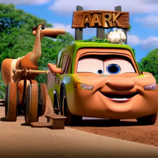 Image similar to Noah's Ark as seen in Disney Pixar's Cars (2006)