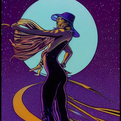 Image similar to michelle pfeiffer retro minimalist portrait moebius starwatcher comic by jean giraud, 8 k