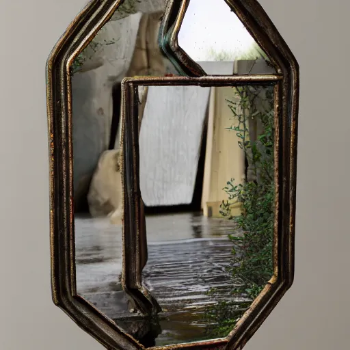 Image similar to An otherworldly mirror