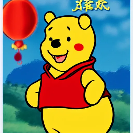 Image similar to xi jinping as winnie the pooh propaganda poster, hyper realistic