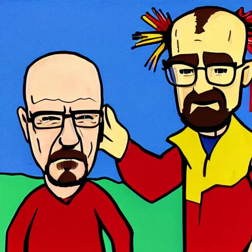 Prompt: Walter White in the Hannah Barbera Art Style