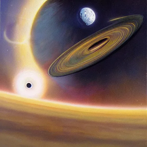 Image similar to Liminal space in outer space by Les Edwards