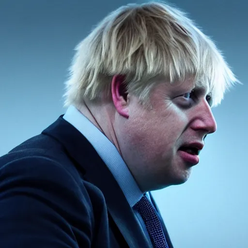 Image similar to Boris Johnson in Human Centipede movie, realistic artstyle, wide shot, dramatic lighting, octane render, hyperrealistic, high quality, highly detailed, HD, beautiful, cinematic, 8k, unreal engine, facial accuracy, symmetrical