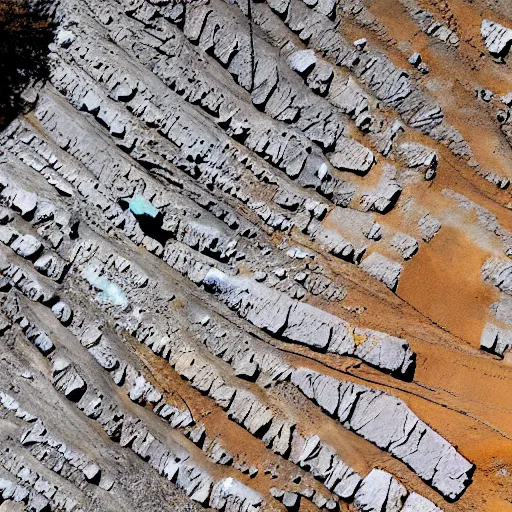 Image similar to satellite footage rock formation keyboard