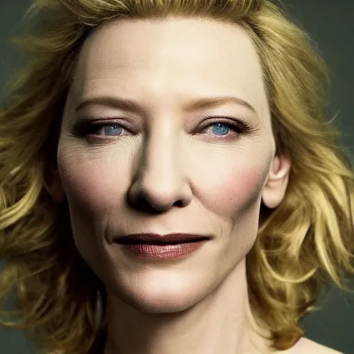 Image similar to photo of cate blanchett, by Annie leibowitz, photorealisitc