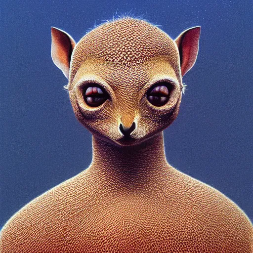 Prompt: portrait of a dik dik in spaceballs movie, artstation painted by Zdislav Beksinski and Wayne Barlowe