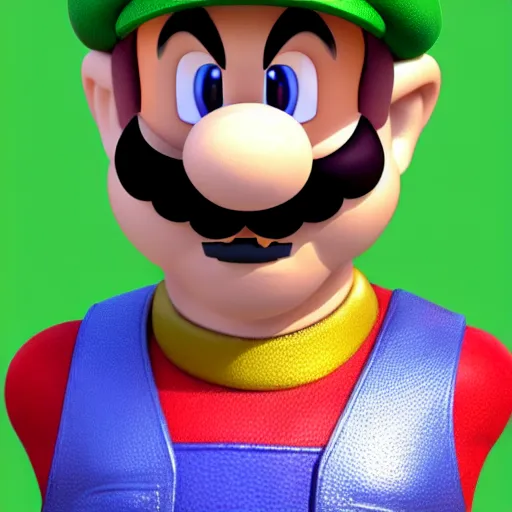 Image similar to mario, luigi, wario, and waluigi all combined into one person as one person, as one person, as one individual, realistic hyperrealistic 4 k resolution 8 k resolution highly detailed very detailed extremely detailed hd quality detailed face very detailed face extremely detailed face trending on artstation, modern portrait, modern photograph, dramatic