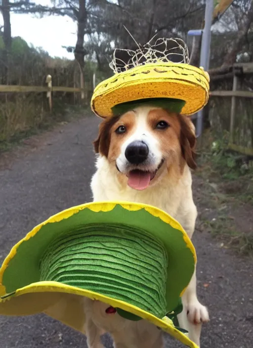 Image similar to pickle wearing a sombrero