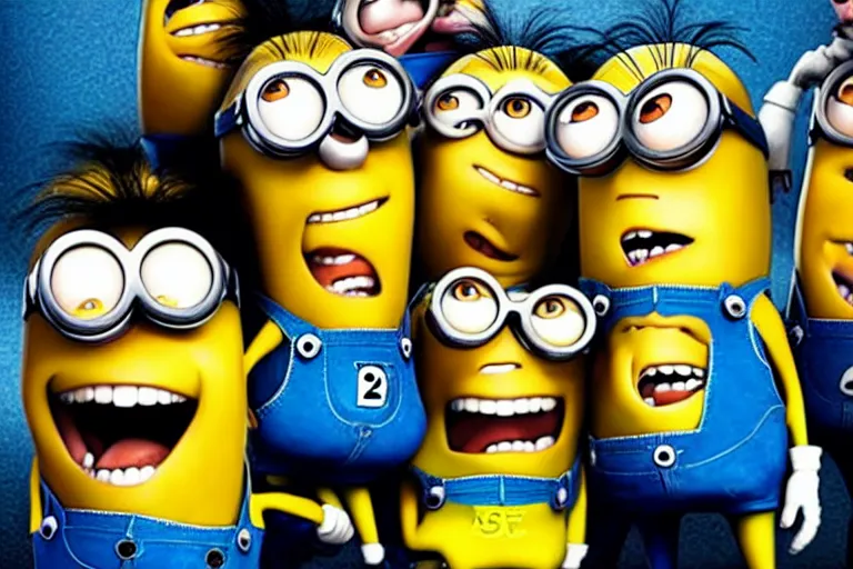 Image similar to Nicolas cage minions high resolution still film