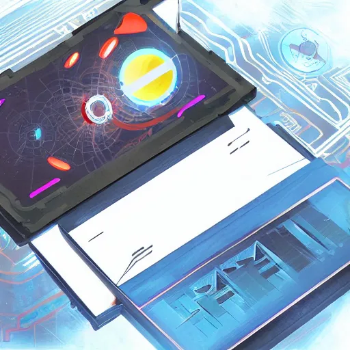 Image similar to A futuristic envelope, Android Netrunner, digital illustration, highly detailed