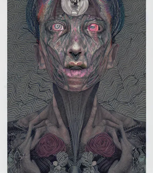 Image similar to portrait, ghostly narratives by kenneth blom, mental alchemy, james jean, pablo amaringo, naudline pierre, contemporary art, hyper detailed