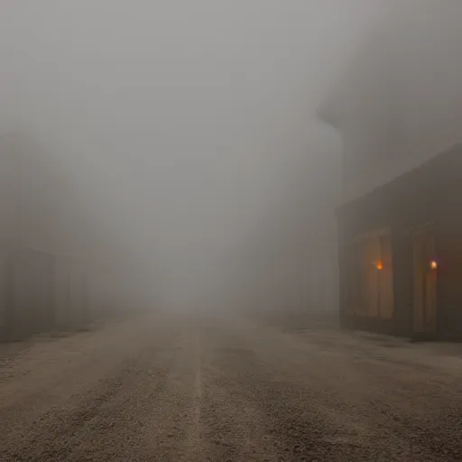 Image similar to Foggy ghost town