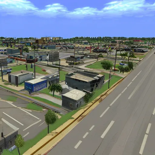 Image similar to pembroke pines florida in gta san andreas game high detail