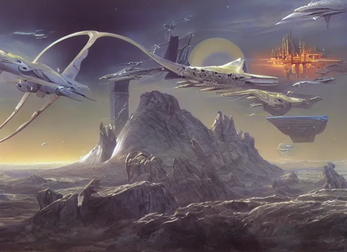 Prompt: matte painting, jim burns