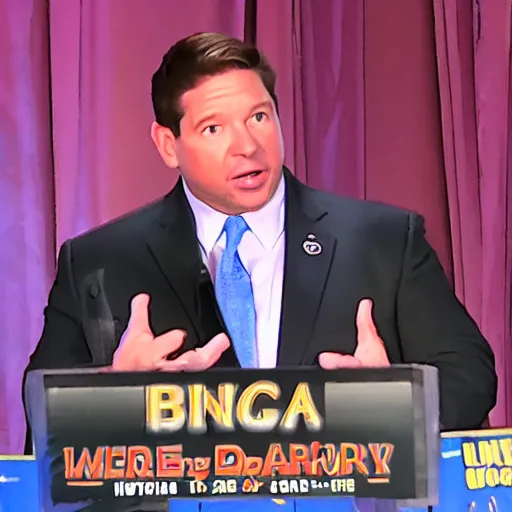 Prompt: ron desantis in big top peewee