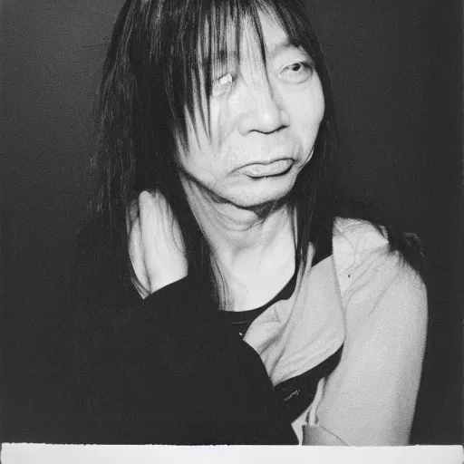 Image similar to keiji haino, portrait, 3 5 mm film, by annie liebovitz