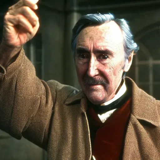 Image similar to Robert Hardy as Count Dooku from Star Wars the Clone Wars