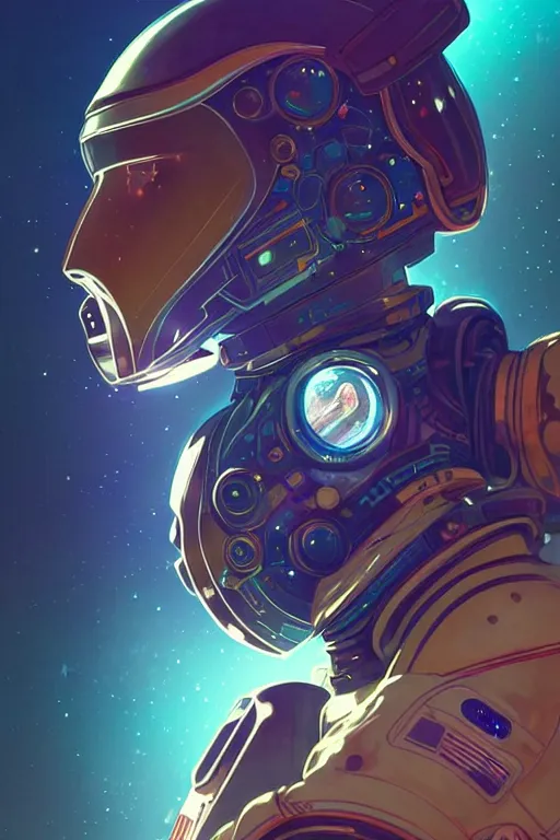 Image similar to portrait armored astronaut girl, control spaceship at command room, ssci-fi, neon light, galaxy light effect and fantasy, intricate and very very beautiful and elegant, highly detailed, digital painting, artstation, concept art, smooth and sharp focus, illustration, art by tian zi and WLOP and alphonse mucha