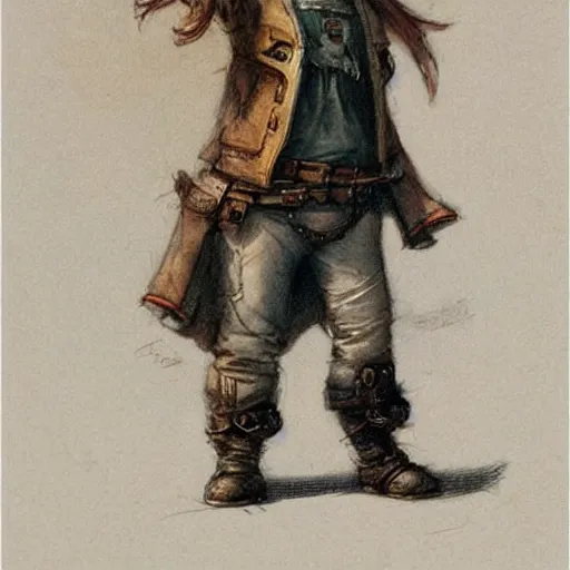 Image similar to ( ( ( ( ( 1 2 5 0 s retro future 1 0 year boy old super scientest in space pirate mechanics costume. muted colors. childrens layout, ) ) ) ) ) by jean - baptiste monge,!!!!!!!!!!!!!!!!!!!!!!!!!