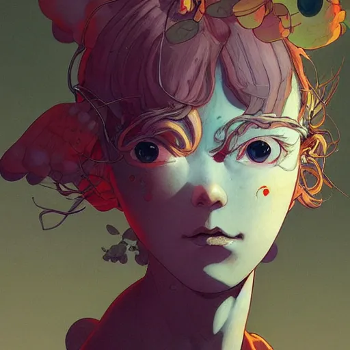 Prompt: prompt : adventure character portrait soft light painted by james jean and katsuhiro otomo and erik jones, inspired by evangeleon anime, smooth face feature, intricate oil painting, high detail illustration, sharp high detail, manga and anime 1 9 9 9