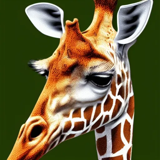 Prompt: realistic giraffe with no neck
