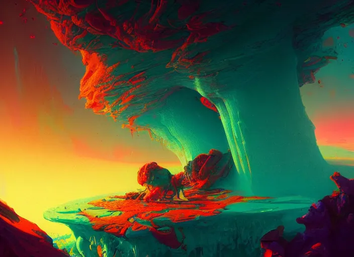 Prompt: A psychedelic cerebrospinal fluid hob , vibrant color scheme, highly detailed, in the style of romanticism, cinematic, artstation, Moebius, Greg rutkowski