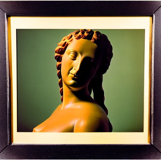 Image similar to a studio portrait photograph of the venus of milo as a real person by annie leibowitz, f 2. 8 5 0 mm zeiss, kodachrome iso 5 0