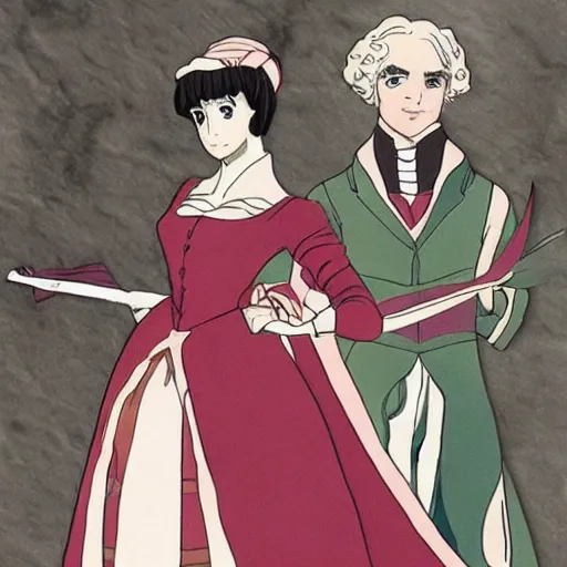 Prompt: regency era anime