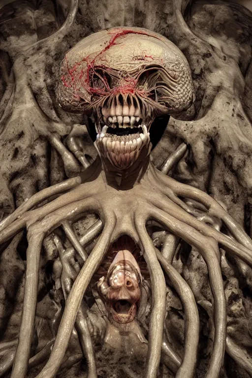 Prompt: beach blanket bingo, body horror, h.r. Giger, octane render