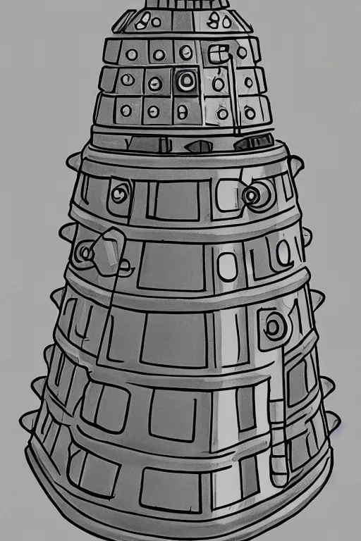 Prompt: dalek, photorealistic, highly detailed,