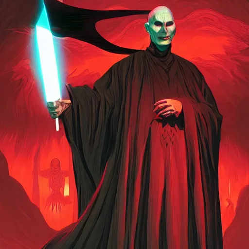 Image similar to Voldemort as a Sith Lord by Kilian Eng