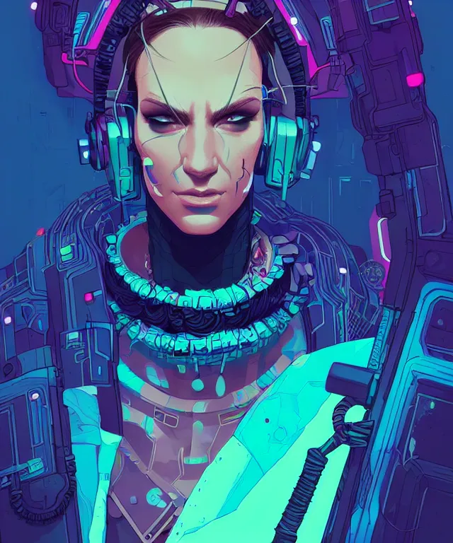 Image similar to a portrait of a cyberpunk raver, cyberpunk!, fantasy, elegant, digital painting, artstation, concept art, matte, sharp focus, illustration, art by josan gonzalez