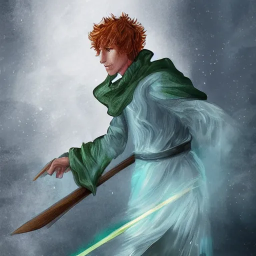 Prompt: kvothe from name of the wind, digital art