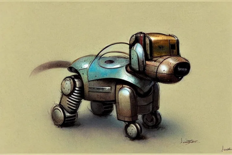 Image similar to ( ( ( ( ( 1 9 5 0 s retro future robot android dog. muted colors. ) ) ) ) ) by jean - baptiste monge!!!!!!!!!!!!!!!!!!!!!!!!!!!!!!