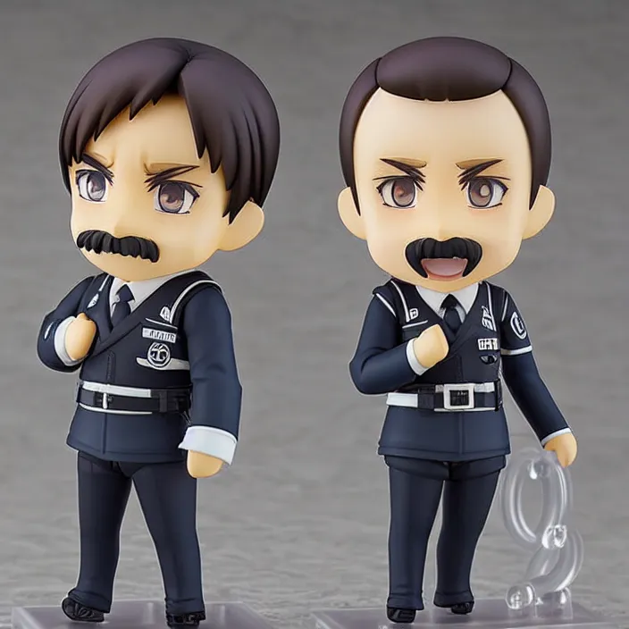 Image similar to An anime Nendoroid of Adolf Hitler with his moustache, figurine, detailed product photo